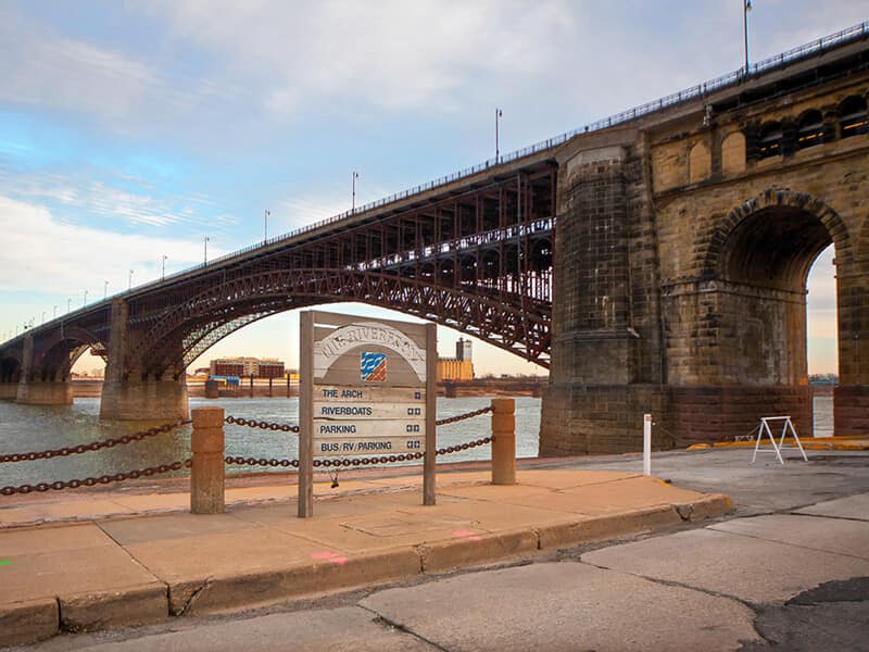Eads Bridge from LacLead’s Landing
